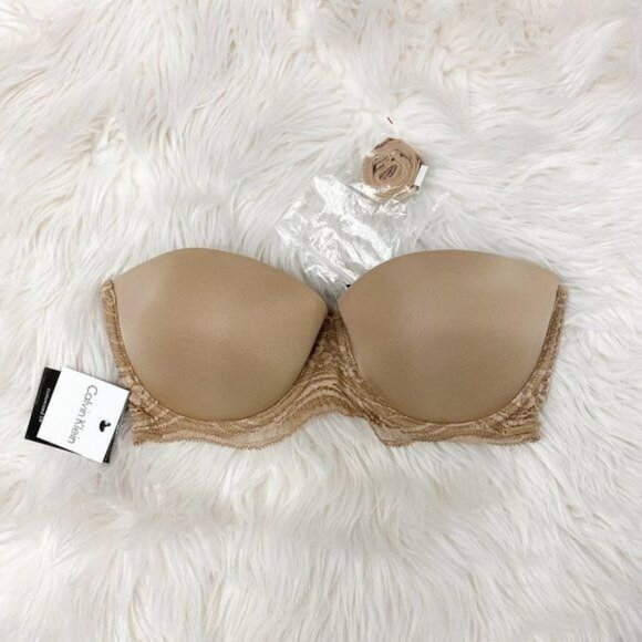 Calvin Klein Tan Strapless Bra